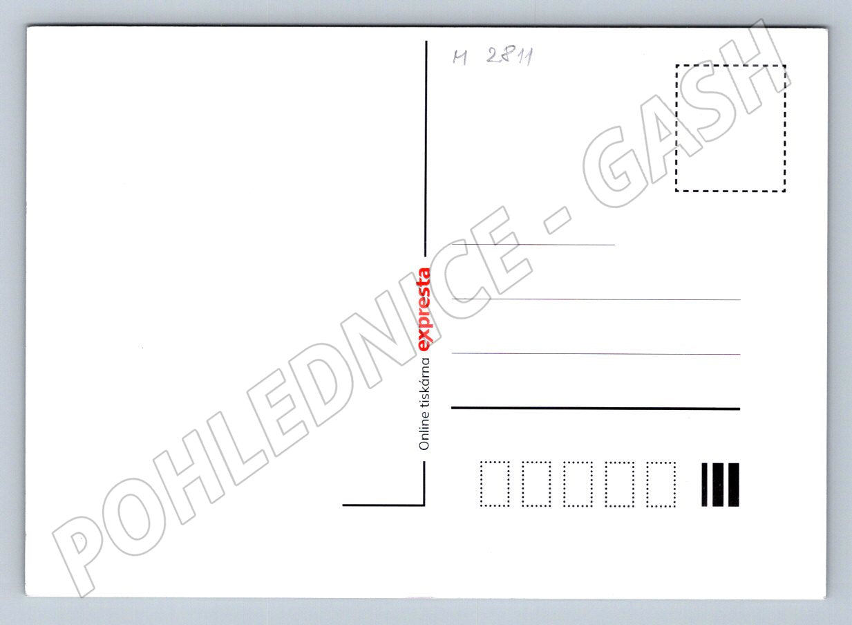 Postcard abstract Christmas motif 2024 (M2811)