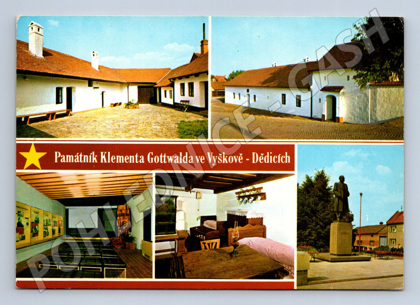 Pohlednice Vyškov-Dědice Památník Klementa Gottwalda (M28117)