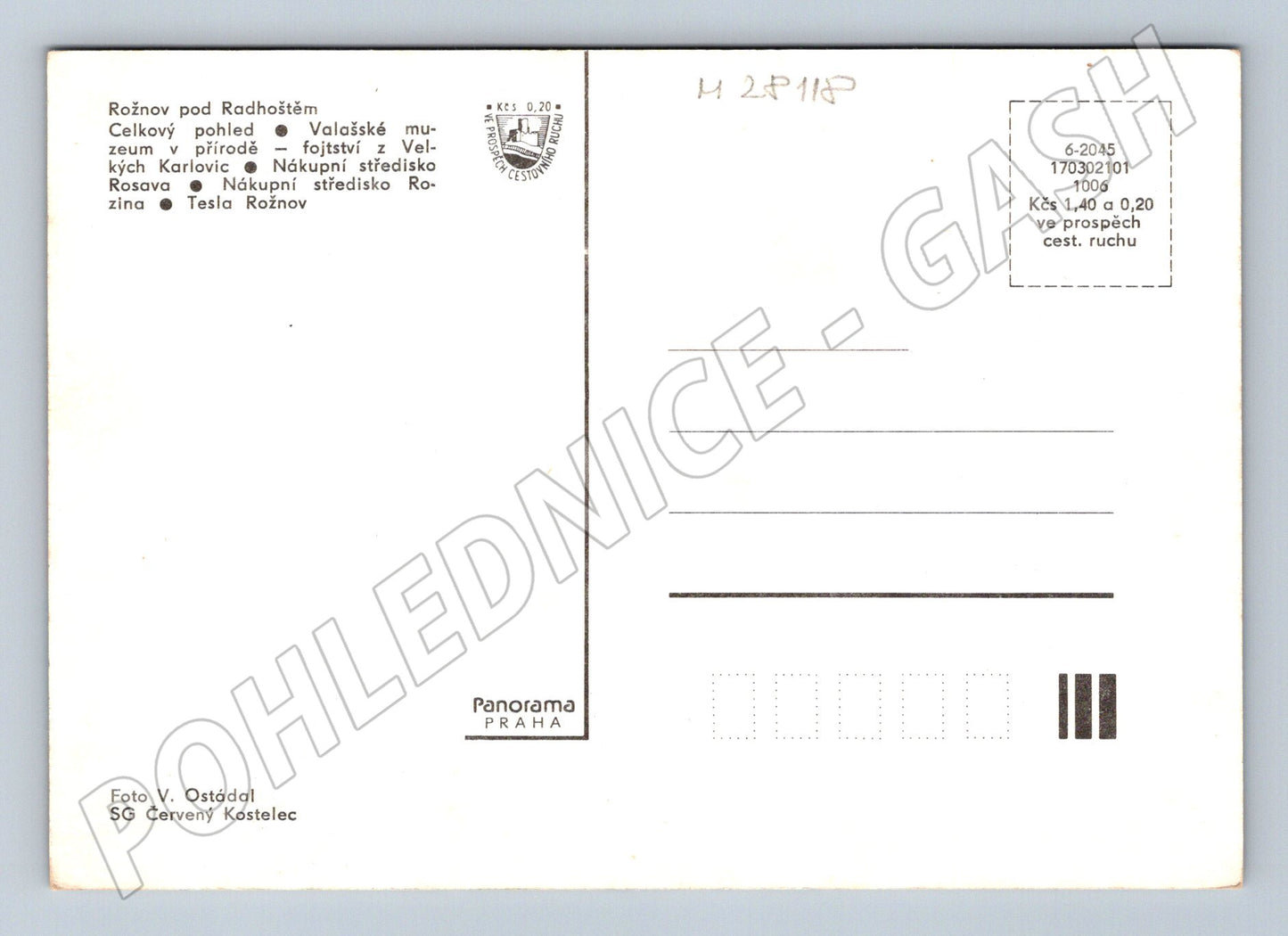 Pohlednice Rožnov pod Radhoštěm různé pohledy (M28118)