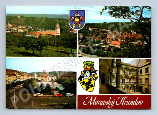 Pohlednice Moravský Krumlov městské záběry (M28119)