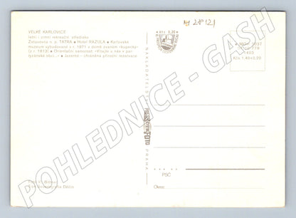 Pohlednice Velké Karlovice na Valašsku koláž po 1971 (M28121)