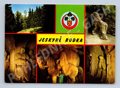 Pohlednice Rudka u Kunštátu na Moravě jeskyně sochy (M28122)