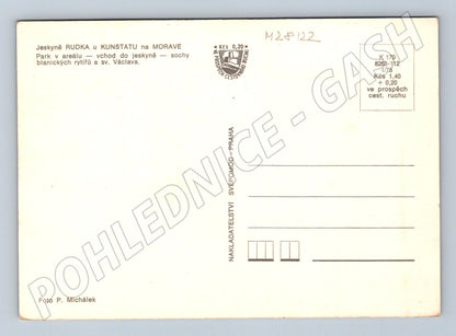Pohlednice Rudka u Kunštátu na Moravě jeskyně sochy (M28122)