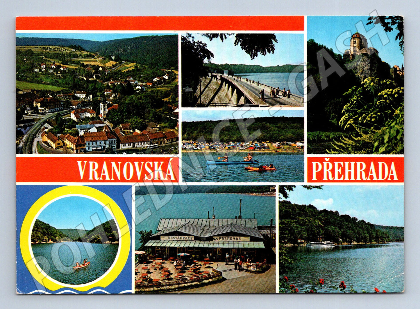 Pohlednice Vranovská přehrada 1960s (M28123)