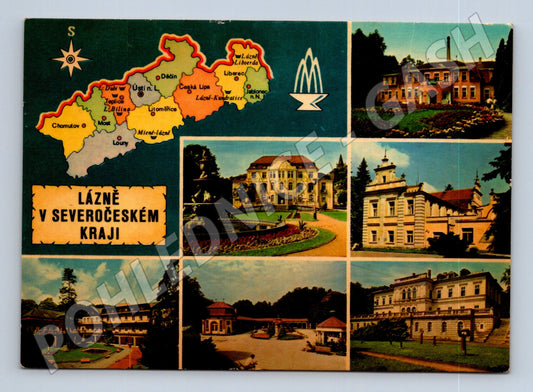 Pohlednice Severočeský kraj lázně 1984 (M28142)