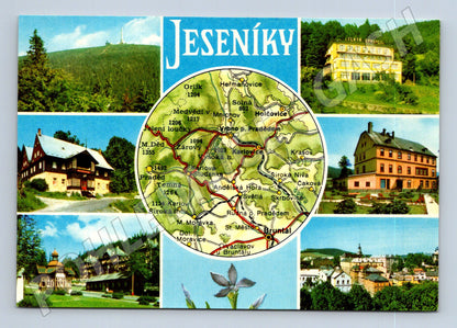 Pohlednice Jeseníky koláž motivů (M28151)