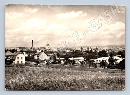 Pohlednice Holice panorama města 1947 (M28156)