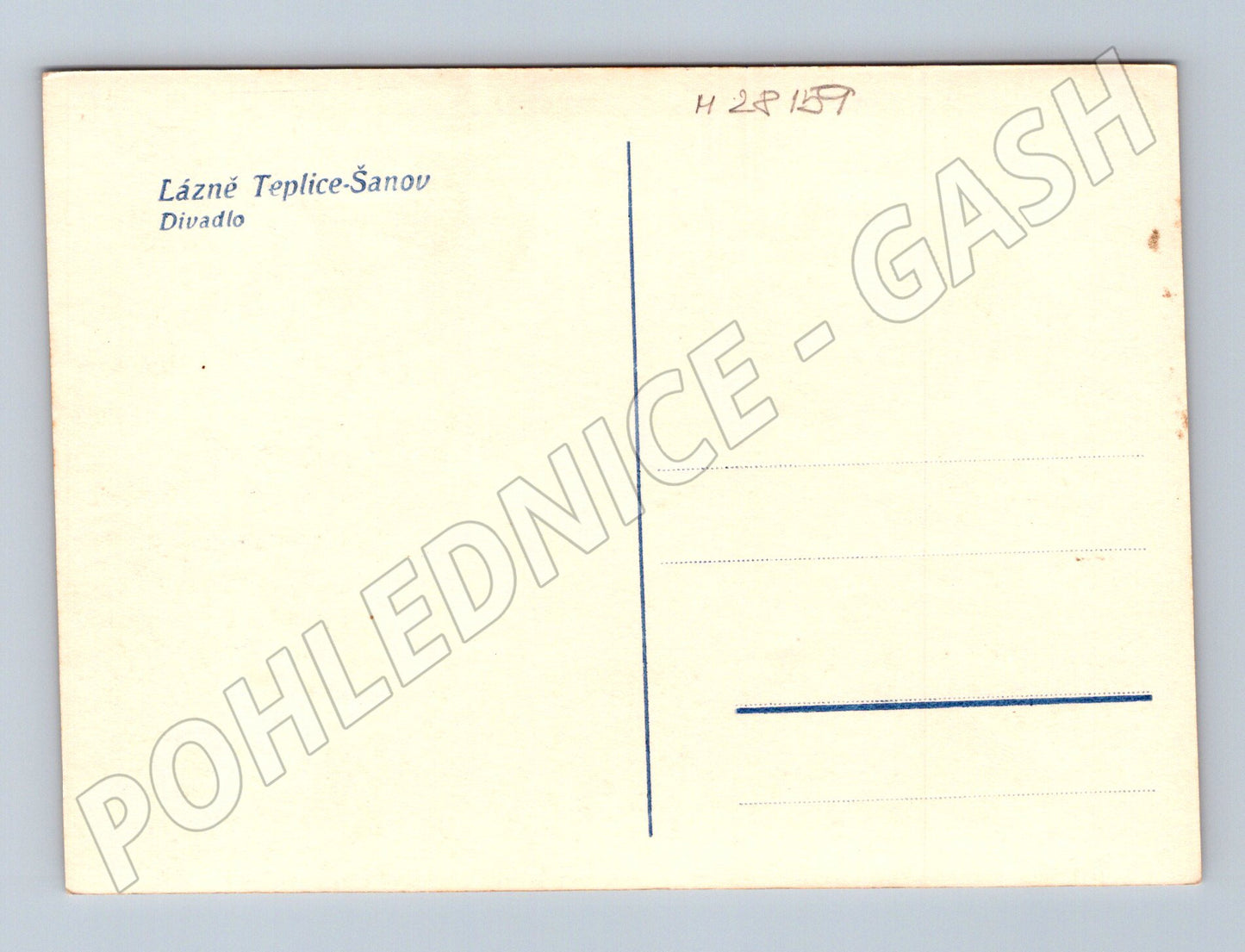 Pohlednice Teplice-Šanov Divadlo a fontána (M28159)