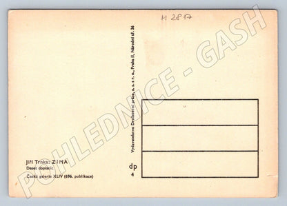 Postcard Jiří Trnka Winter artistic motif (M2817)