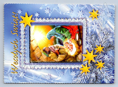 Postcard Birth of Jesus Poland Merry Christmas 2013 (M2818)