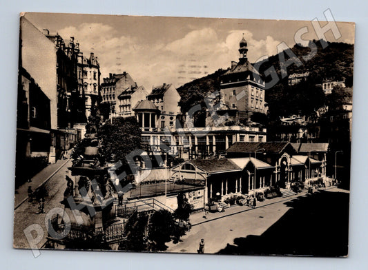 Pohlednice Karlovy Vary Tržní kolonáda 1961 (M28184)