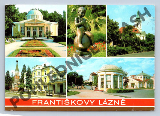 Pohlednice Františkovy Lázně – vícezáběrová pohlednice (M282)