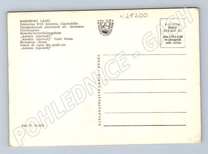Pohlednice Mariánské Lázně Zotavovna ROH A. Zápotockého 1950s (M28200)
