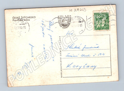 Pohlednice Pravčická brána České Švýcarsko 1950 (M28213)