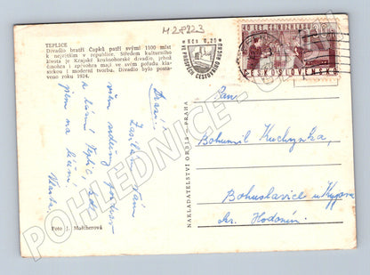 Pohlednice Teplice Divadlo bratří Čapků 1963 (M28223)