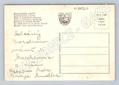 Pohlednice Mariánské Lázně Rudolfův pramen (M28224)