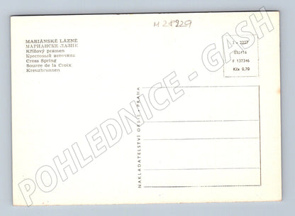 Pohlednice Mariánské Lázně Křížový pramen kolonáda (M28229)