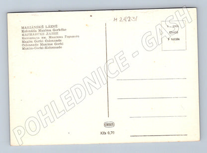 Pohlednice Mariánské Lázně Kolonáda Maxima Gorkého (M28231)