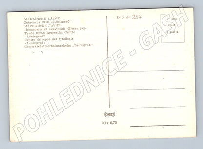 Pohlednice Mariánské Lázně Zotavovna ROH Leningrad (M28234)