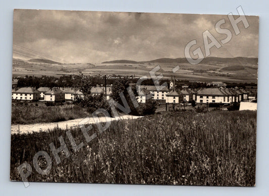 Pohlednice Janovice nad Úhlavou nová část města kolem 1950 (M28238)