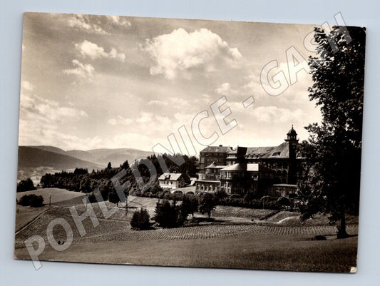 Pohlednice Jeseník Priessnitzovy léčebné ústavy 1955 (M28245)