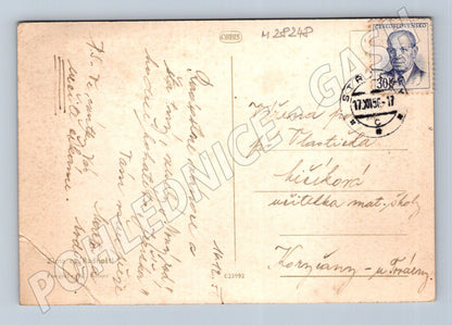 Pohlednice Radhošť kaple v zimě 1956 (M28248)