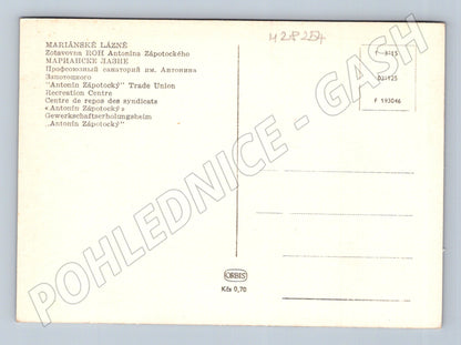 Pohlednice Mariánské Lázně Zotavovna ROH Antonína Zápotockého (M28254)