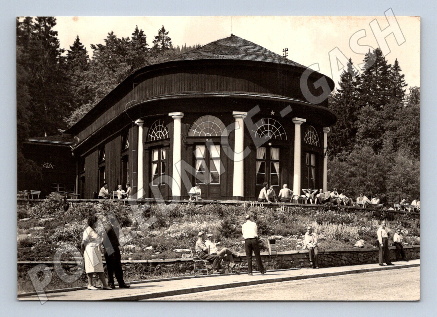 Pohlednice Karlova Studánka Hudební hala 1956 (M28274)
