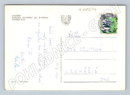 Pohlednice Karlova Studánka Hudební hala 1956 (M28274)