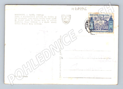 Pohlednice Krkonoše Sněžka výhled na vrchol (M28276)