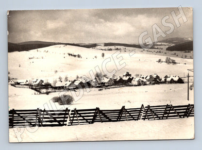 Pohlednice Zdíkov Šumava zimní krajina 1948 (M28277)