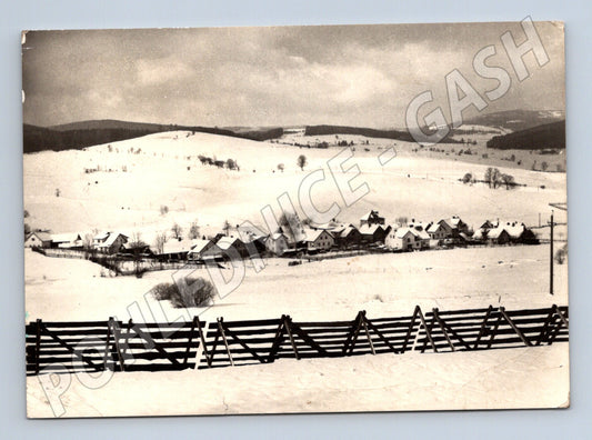 Pohlednice Zdíkov Šumava zimní krajina 1948 (M28277)
