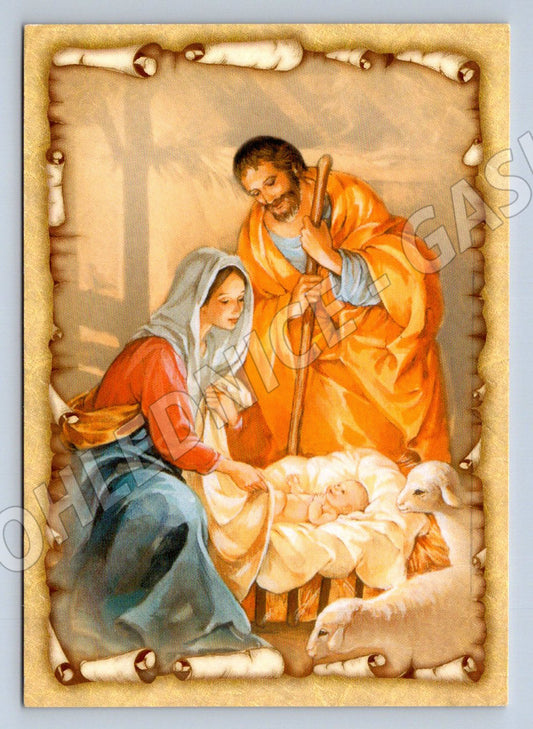 Postcard Nativity of Jesus Christ Christmas motif (M2828)