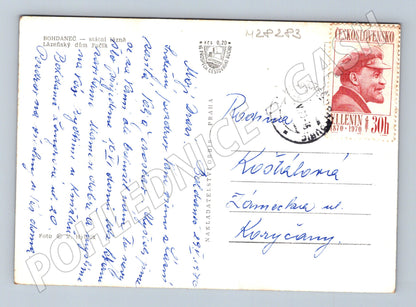 Pohlednice Bohdaneč Lázeňský dům Fučík 1970 (M28283)