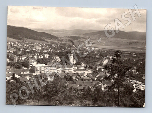 Pohlednice Tišnov panorama 1950s (M28292)