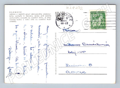 Pohlednice Olomouc Neptunova kašna 1964 (M28293)