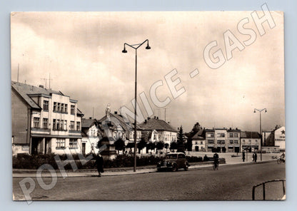 Pohlednice Holice náměstí 1949 (M28298)