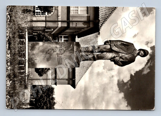 Pohlednice Holice socha Dr. Emila Holuba 1950s (M28300)