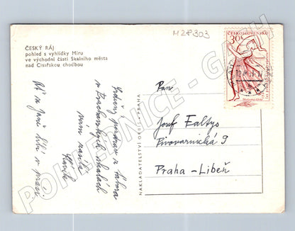 Pohlednice Český ráj Skalní město 1946 (M28303)