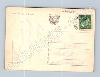 Pohlednice Desná III Jizerské hory letecký pohled 1947 (M28307)