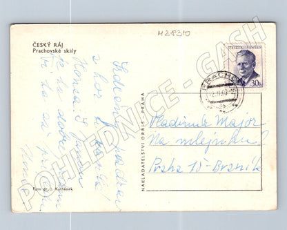 Pohlednice Prachovské skály Český ráj 1963 (M28310)