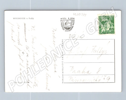 Pohlednice Mnichovice u Prahy letecký pohled (M28314)