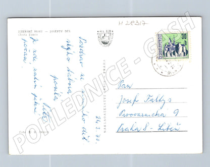 Pohlednice Jizerské Hory Josefův Důl Chata Jizera 1930 (M28317)