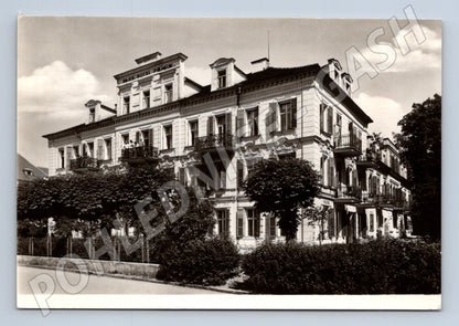 Pohlednice Frantiskovy Lázně Hotel Praha 1952 (M28318)