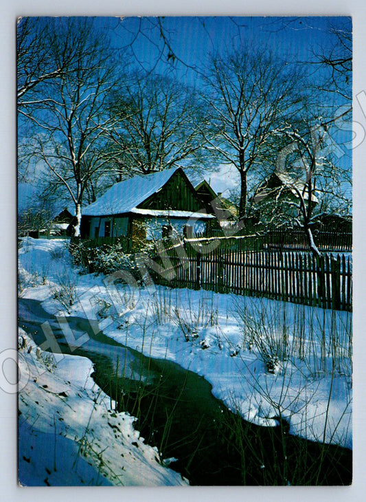 Postcard Ladislav Sitenský winter motif 1971 (M2832)
