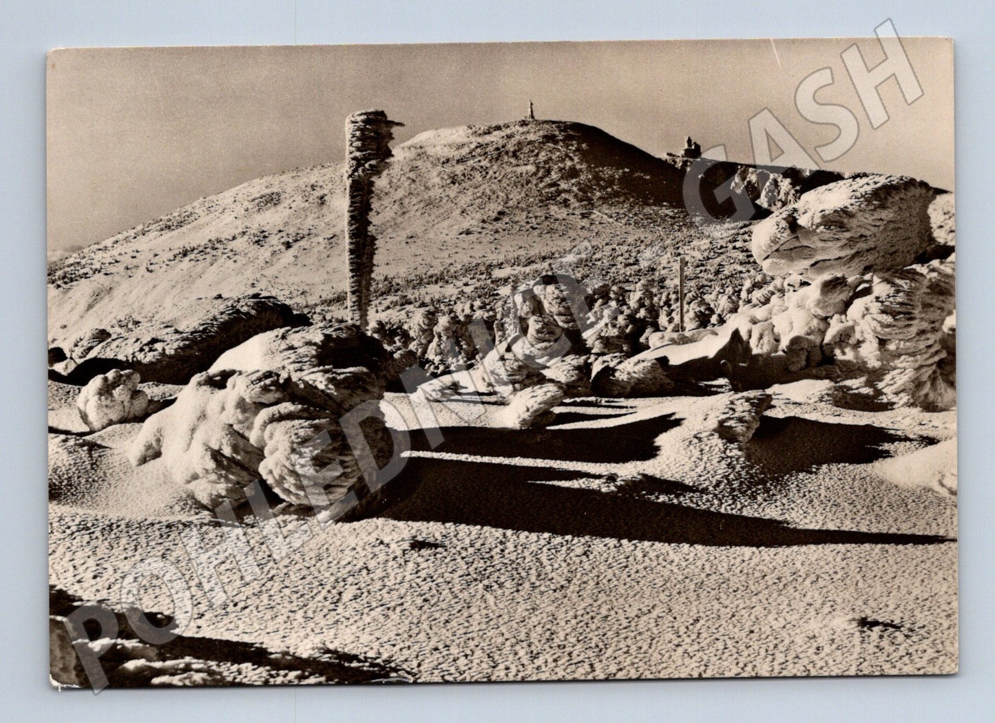 Pohlednice Krkonoše Vysoké Kolo zimní krajina 1962 (M28322)