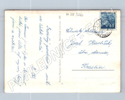 Pohlednice Teplice lázeňský areál letecký pohled 1942 (M28326)