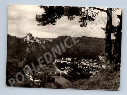 Pohlednice Vranov nad Dyjí hrad a město (M28327)