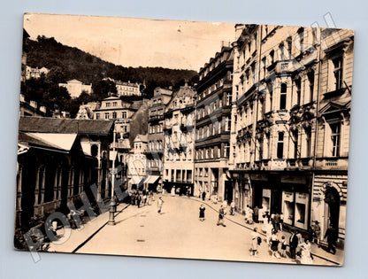 Pohlednice Karlovy Vary Tržní kolonáda 1957 (M28328)