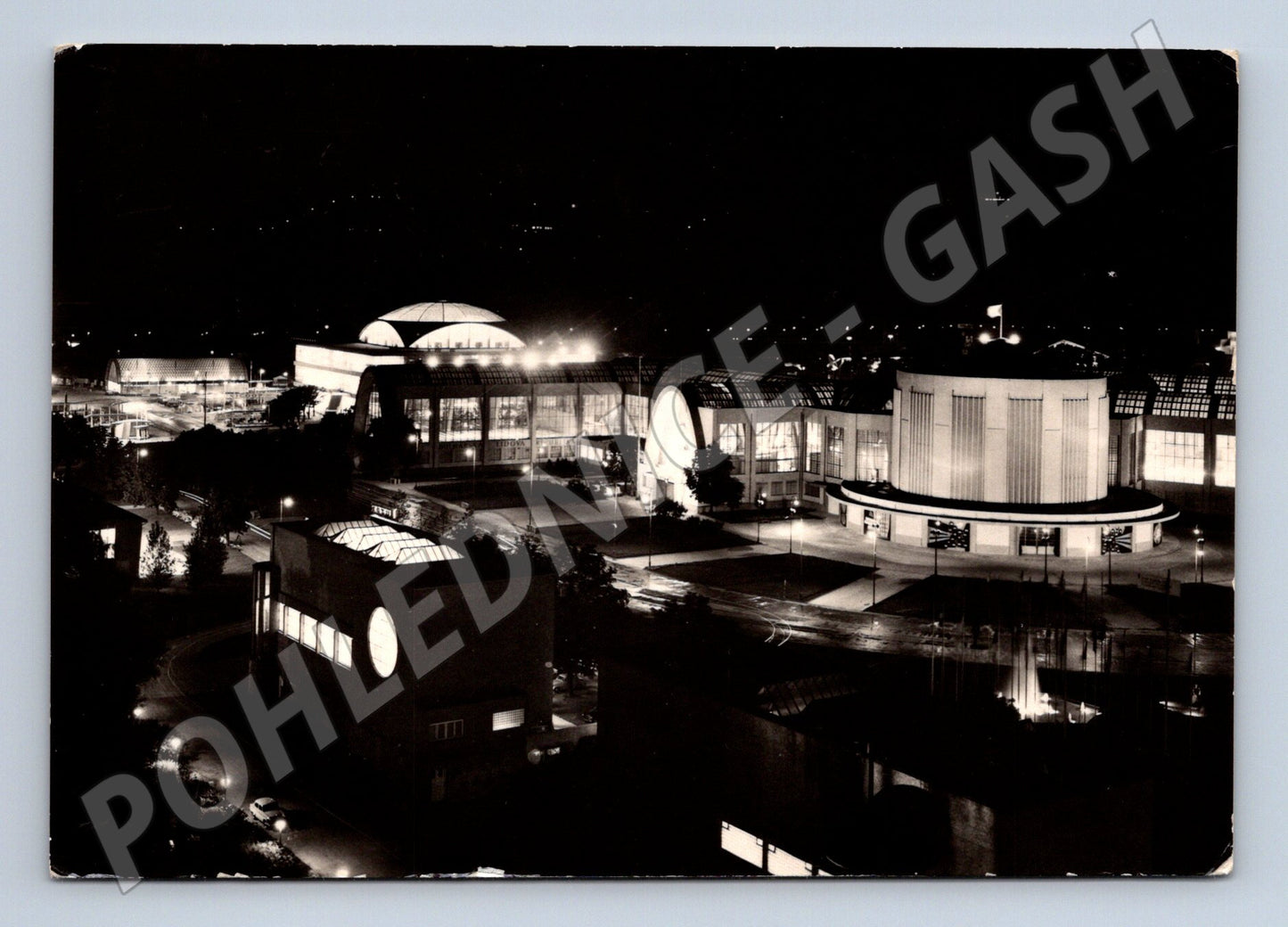 Pohlednice Brno Mezinárodní veletrh noc 1964 (M28332)
